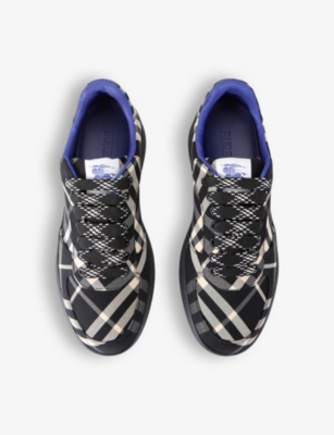 Burberry Terrace Black Polyester Blend Sneakers In Black/comb