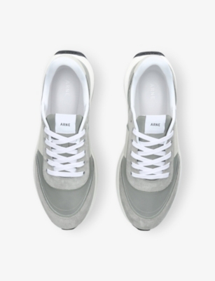 ARNE: Runner 2.0 Leather and Suede Low-Top Trainers