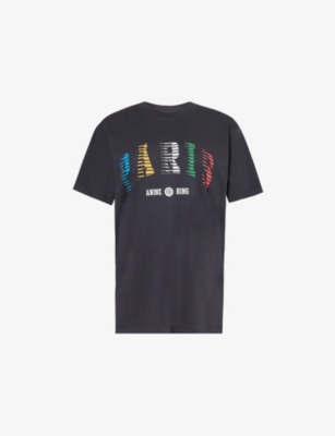 ANINE BING: Paris logo-print cotton-jersey T-shirt