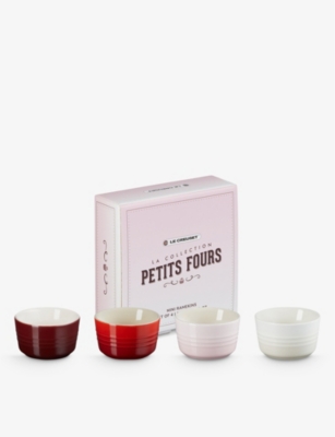 LE CREUSET: Petits Fours stoneware mini ramekins set of four