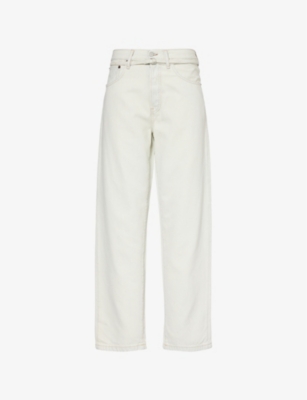 ACNE STUDIOS: 1991 faded-wash straight-leg mid-rise jeans