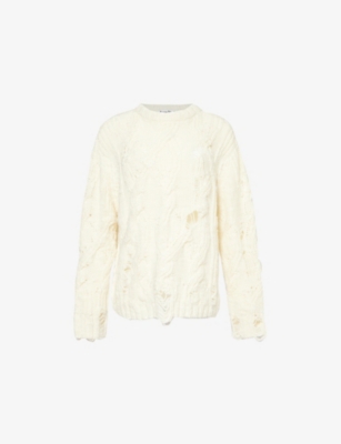 ACNE STUDIOS: Kolda cable-knit relaxed-fit wool jumper