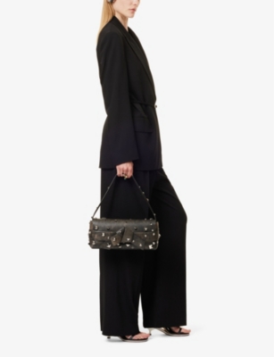 Shop Acne Studios Parika Fluid Straight-leg Mid-rise Woven Trousers In Black