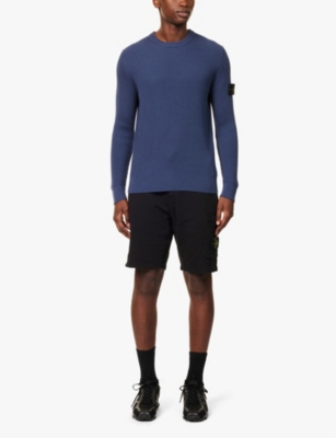 Stone Island Felpa Classica In Mid Blue