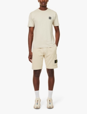 Shop Stone Island Mens Plaster Brand-patch Short-sleeved Cotton-jersey T-shirt Xxl
