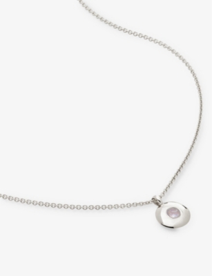 MONICA VINADER: June Birthstone sterling-silver necklace