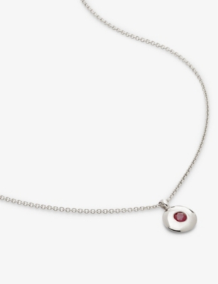 MONICA VINADER: July Birthstone sterling-silver necklace