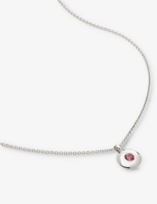 MONICA VINADER: October Birthstone sterling-silver necklace