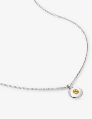 MONICA VINADER: November Birthstone sterling-silver necklace