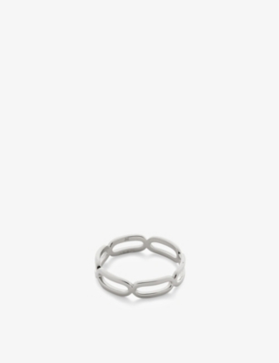 MONICA VINADER: Paperclip sterling-silver ring