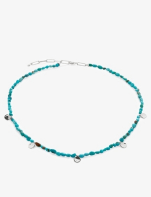 MONICA VINADER: Rio nugget-charm sterling-silver beaded necklace