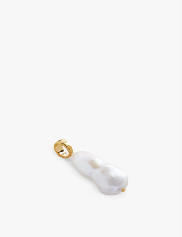 Capri 18ct yellow gold-plated vermeil sterling-silver and pearl pendant