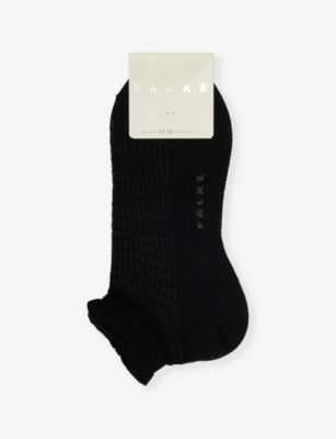 FALKE: Ribbed-trim organic cotton-blend knitted socks