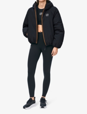 Shop Loewe Womens Black Puffer Jacket