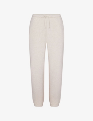 SKIMS: Classic relaxed-fit high-rise cotton-jersey jogging bottoms