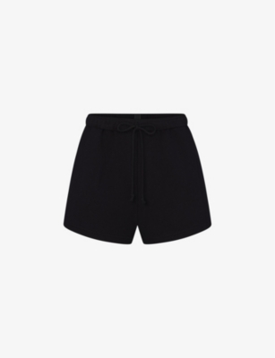 SKIMS: Classic relaxed-fit high-rise cotton-jersey shorts