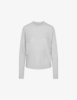 SKIMS: Relaxed-fit long-sleeve cotton-jersey T-shirt