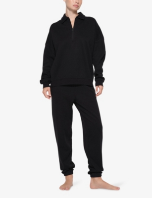 Half-zip relaxed-fit sweatshirt