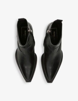 Golden Goose Leather Boots In Black