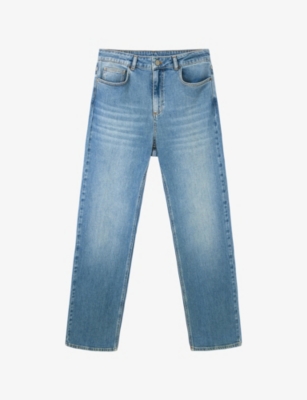 THE WHITE COMPANY: Ledbury Bootcut Stretch-Cotton Jeans