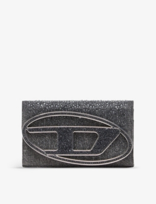 Diesel Wallet On Chain In Tessuto Glitter In T8013