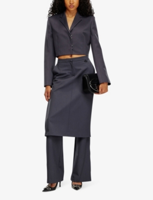 Diesel G-milla Cropped Blazer In 98x