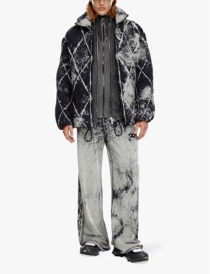 DIESEL MENS 9XX W-MARCEL GRAPHIC-PRINT QUILTED WOVEN JACKET 