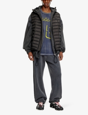DIESEL: W-Temple quilted shell gilet