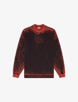 DIESEL: S-Baxt Branded Stretch-Jersey Sweatshirt