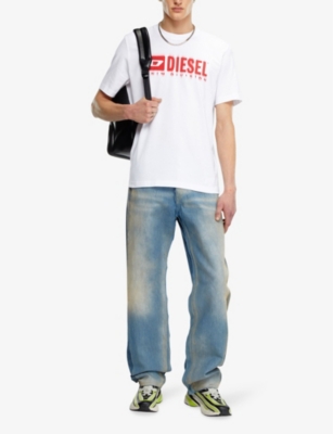 DIESEL: T-Adjust logo-print relaxed-fit cotton T-shirt
