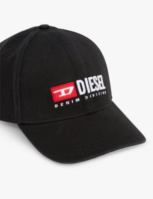 Diesel Men Cotton Baseball Cap With Logo