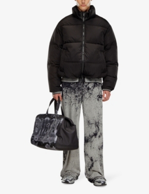 DIESEL: W-Raveel high-neck relaxed-fit nylon puffer coat