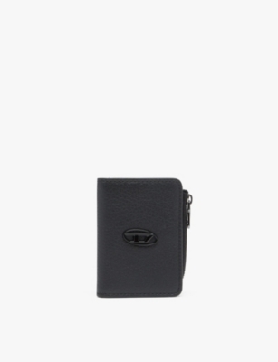 DIESEL: Hissu Evo logo-badge leather cardholder