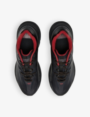 DIESEL: D-Airspeed panelled woven low-top trainers