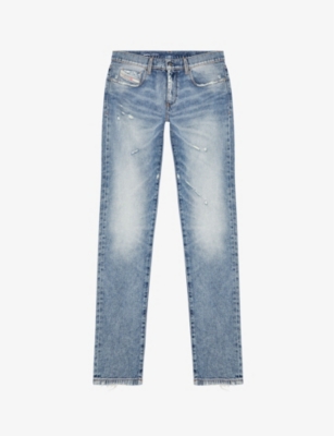 DIESEL: 2019 D-Strukt slim-fit slim-leg stretch-cotton jeans