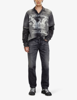 DIESEL: 2023 D-Finitive 09j65 tapered-leg stretch-denim jeans