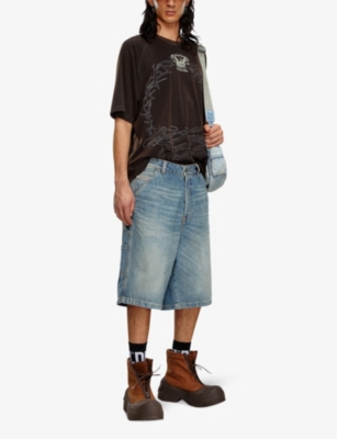 DIESEL: D-Livery relaxed-fit denim shorts