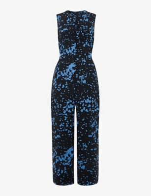 WHISTLES: Josie graphic-print sleeveless woven jumpsuit