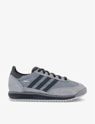 ADIDAS: SL 72 RS suede and mesh low-top trainers