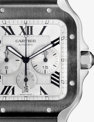 CARTIER: CRWSSA0052 Santos de Cartier stainless-steel extra-large automatic watch