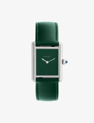 CARTIER: CRWSTA0127 Tank Must Large steel quartz watch