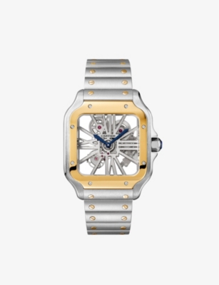 Cartier Rwhsa0024 Santos De  Skeleton Large Steel Watch