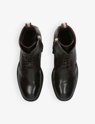 OFFICINE CREATIVE: Calixte lace-up leather ankle boots