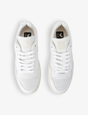Veja V-12 Leather Sneaker In White/oth