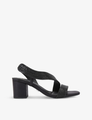 CARVELA: Gala jewel-embellished rope-effect woven sandals
