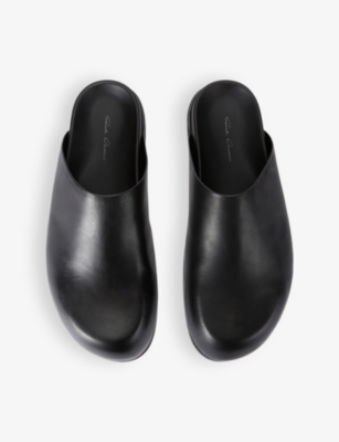 RICK OWENS: Granola slip-on flat leather mules