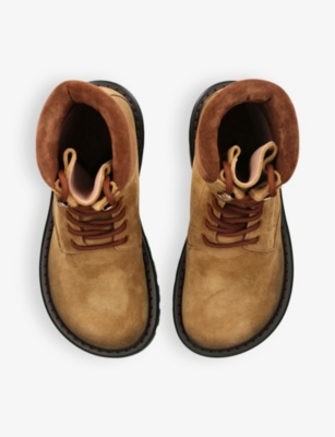 Sierra combat suede ankle boots