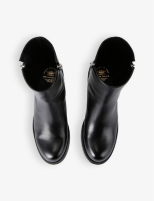 Officine Creative Womens Black Brett 003 Leather Heeled Ankle Boots In Black