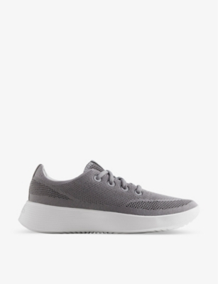 ALLBIRDS: Tree Runner Go Blizzard logo-embroidered organic-cotton canvas low-top trainers