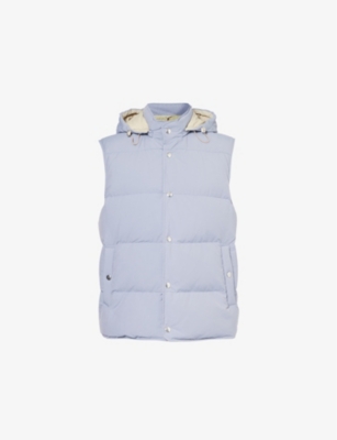 ELEVENTY: Padded wool-blend down vest